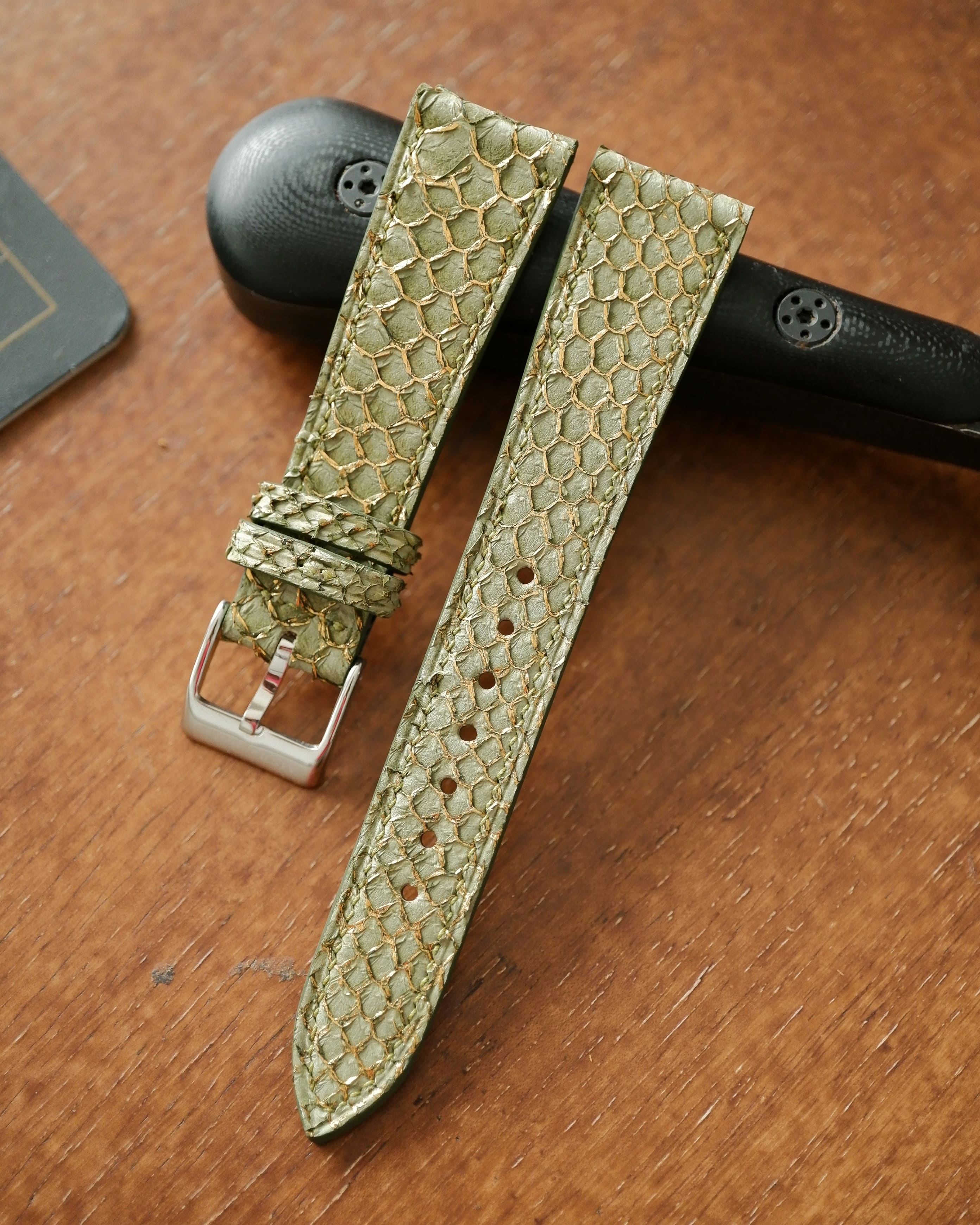 Bespoke Salmon Leather Watch Strap