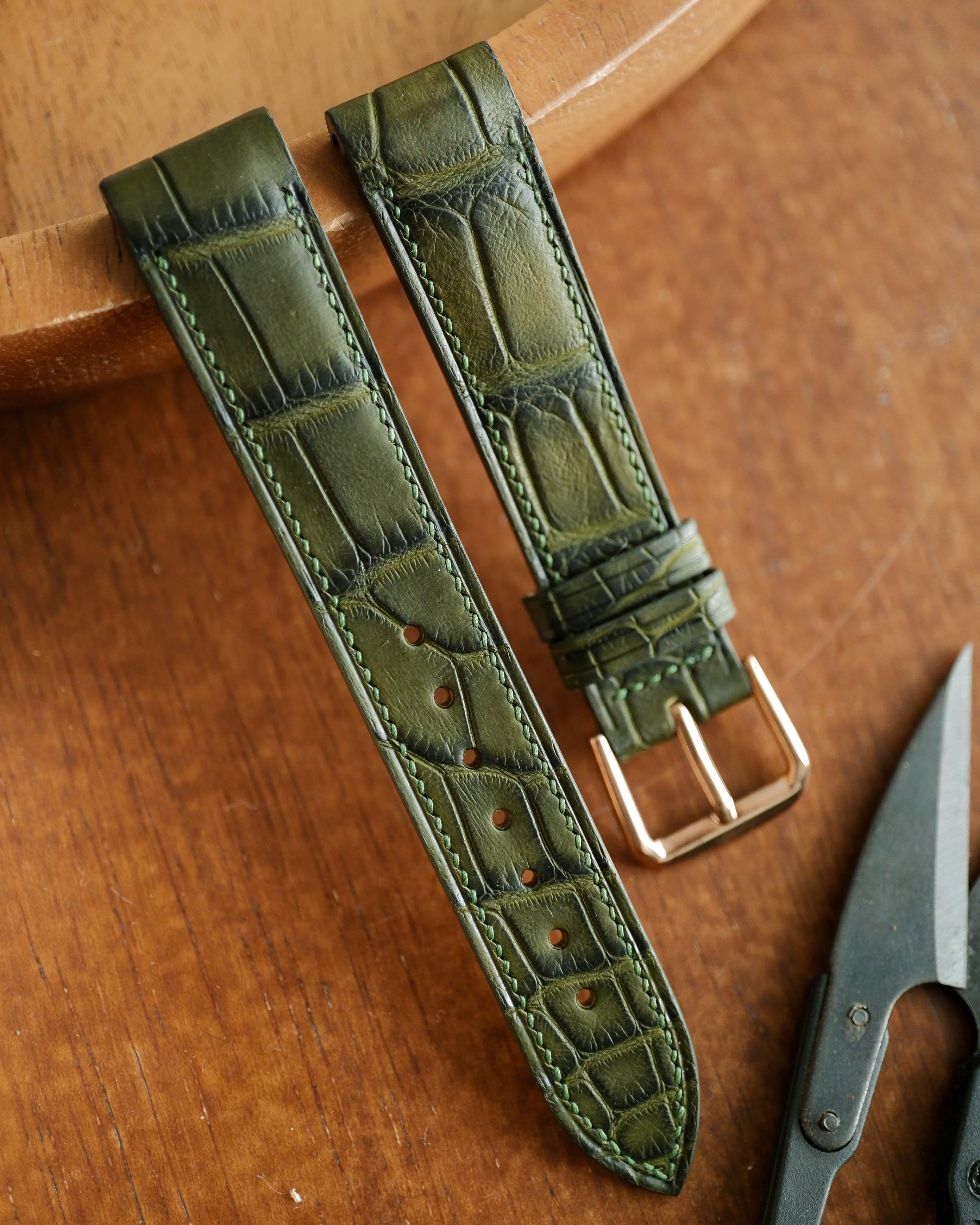 Bespoke Cartier Santos Dumont Leather Watch Strap