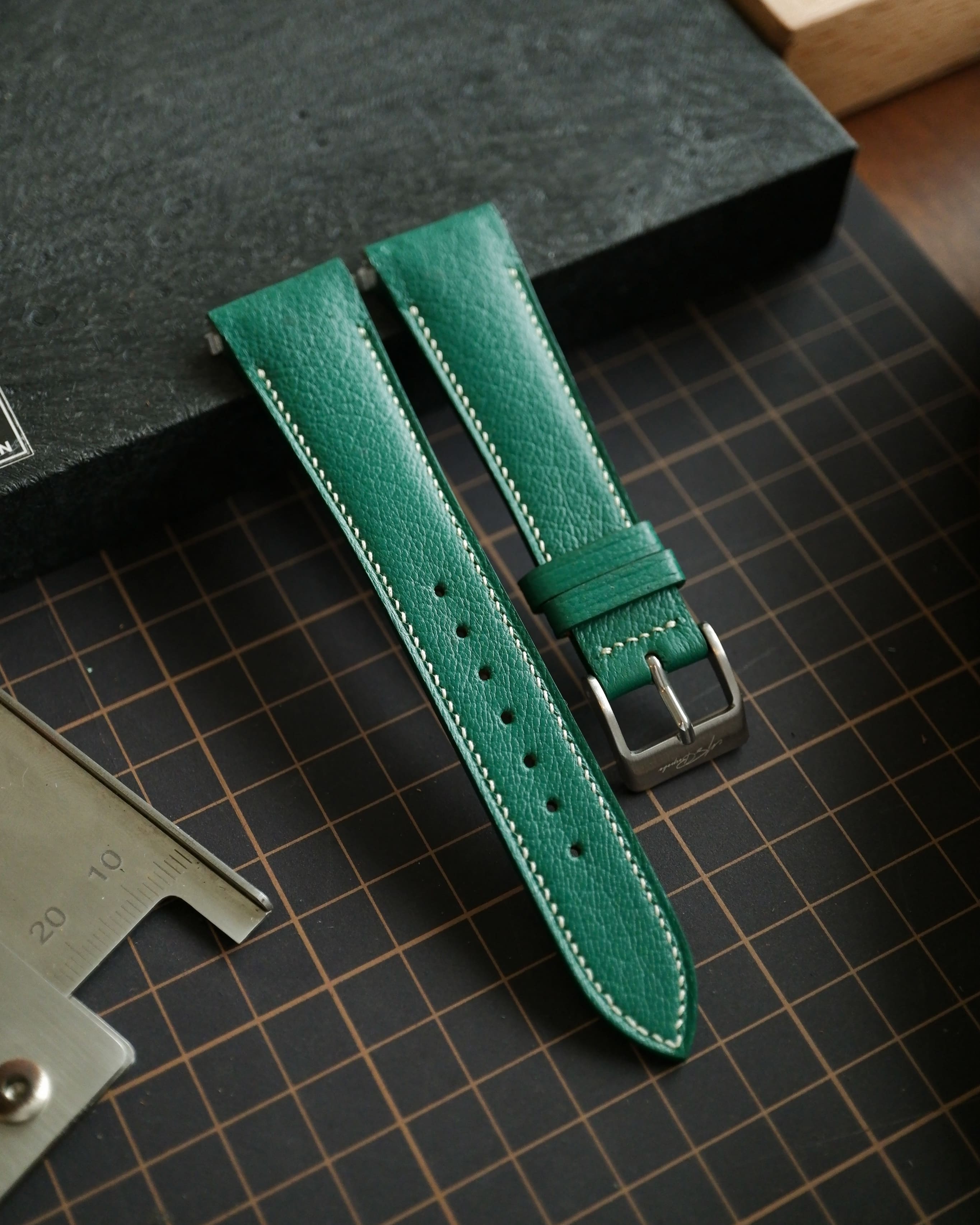 Bespoke Cartier Santos Leather Watch Strap