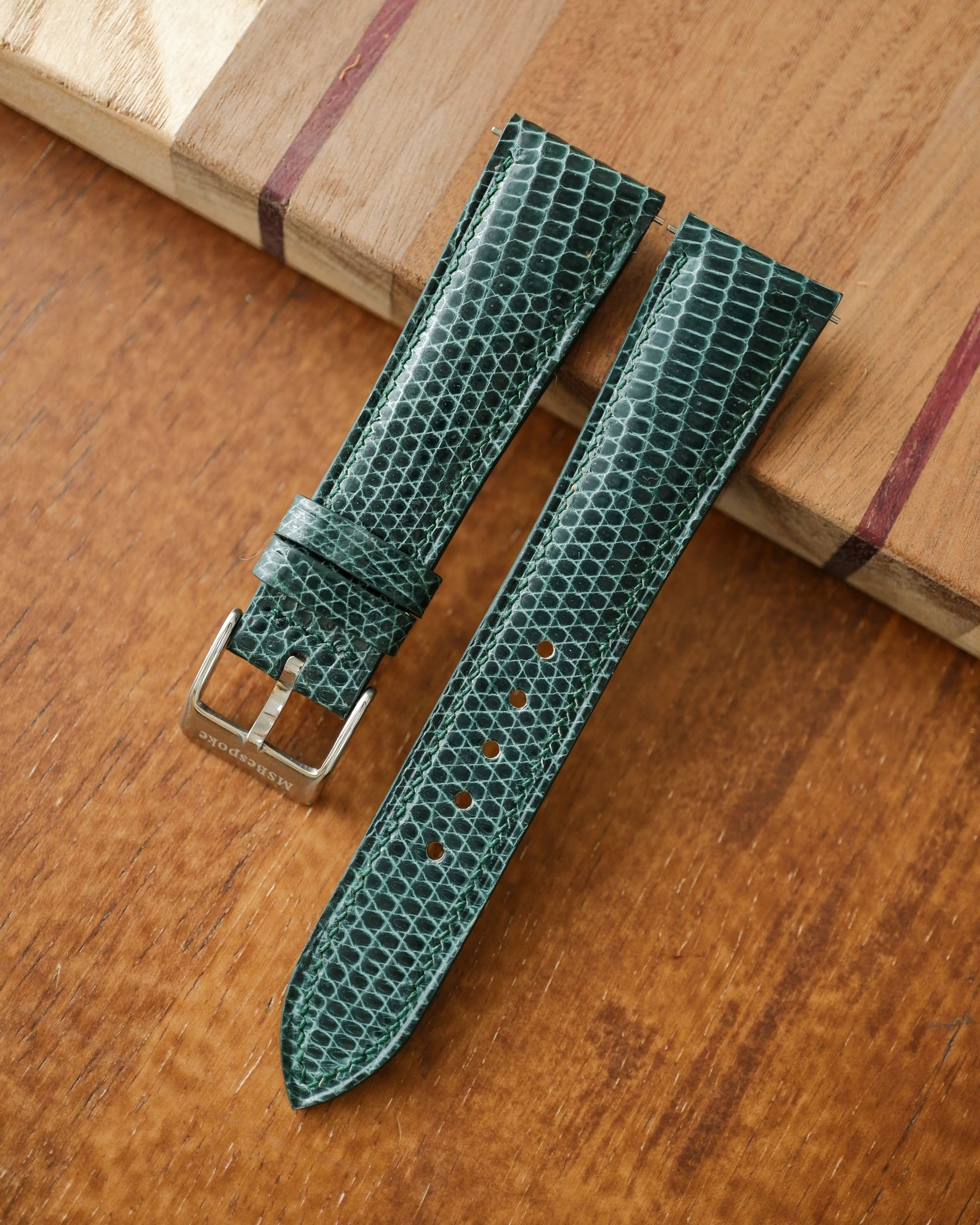 Bespoke Lizard Skin Leather Watch Strap