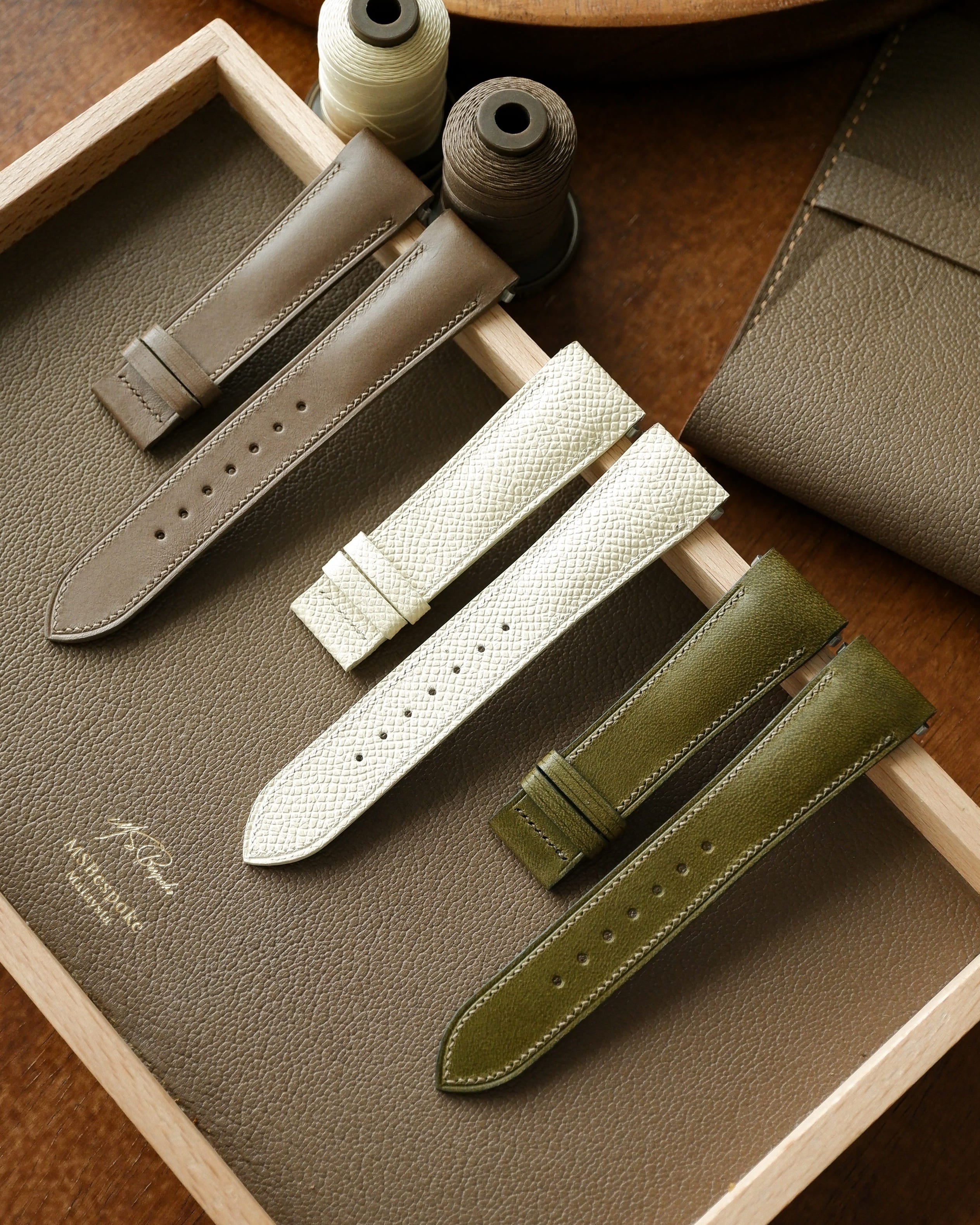 Bespoke Cartier Santos Leather Watch Strap