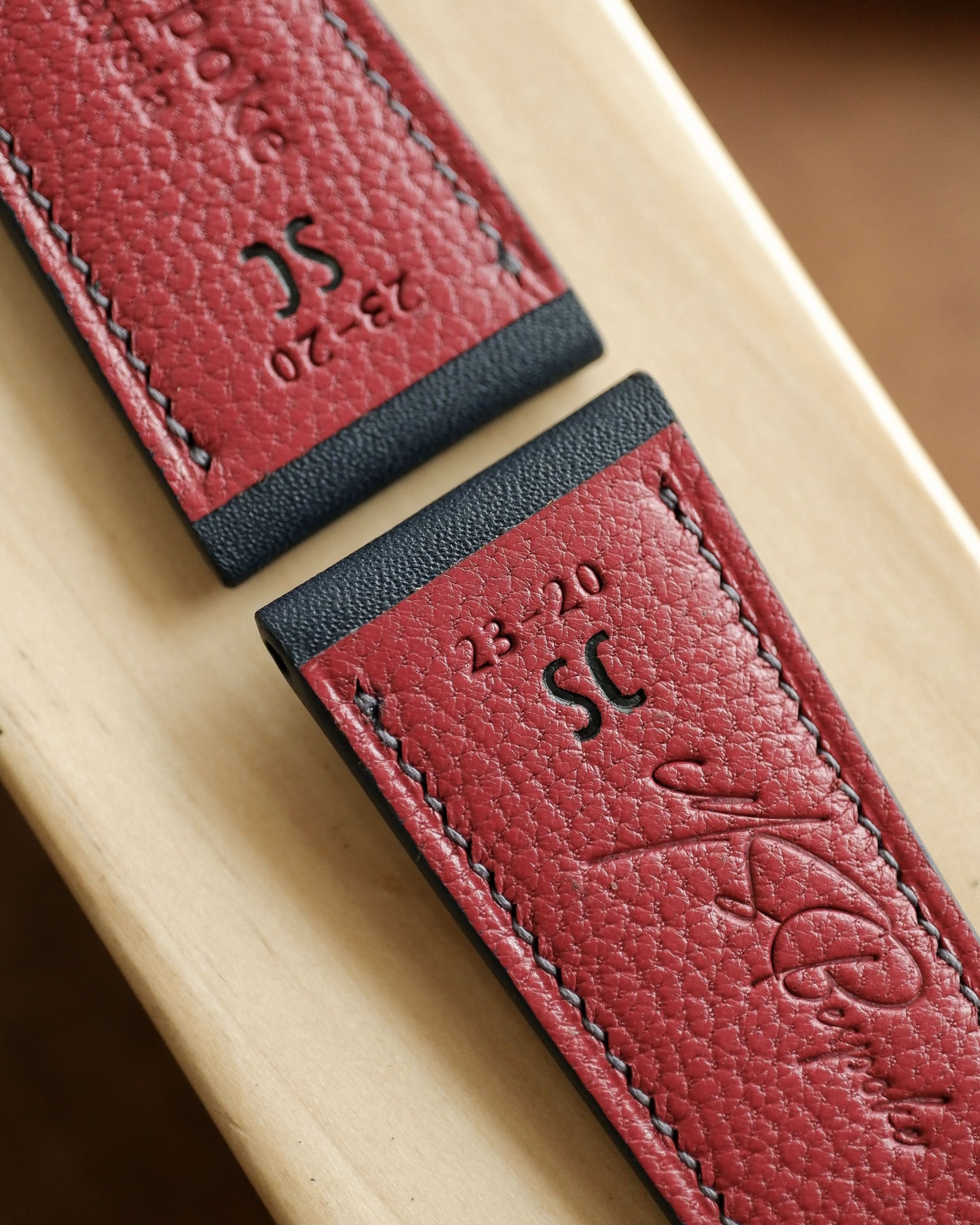 Bespoke Baranil Leather Watch Strap