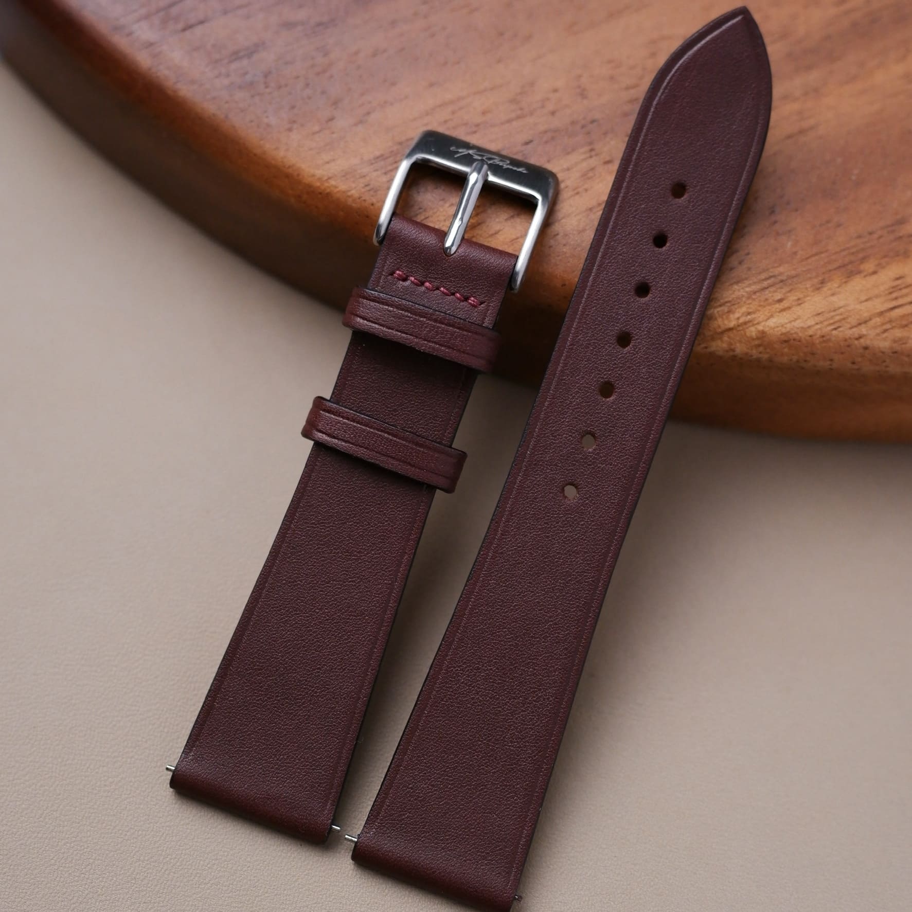 Bespoke Baranil Leather Watch Strap