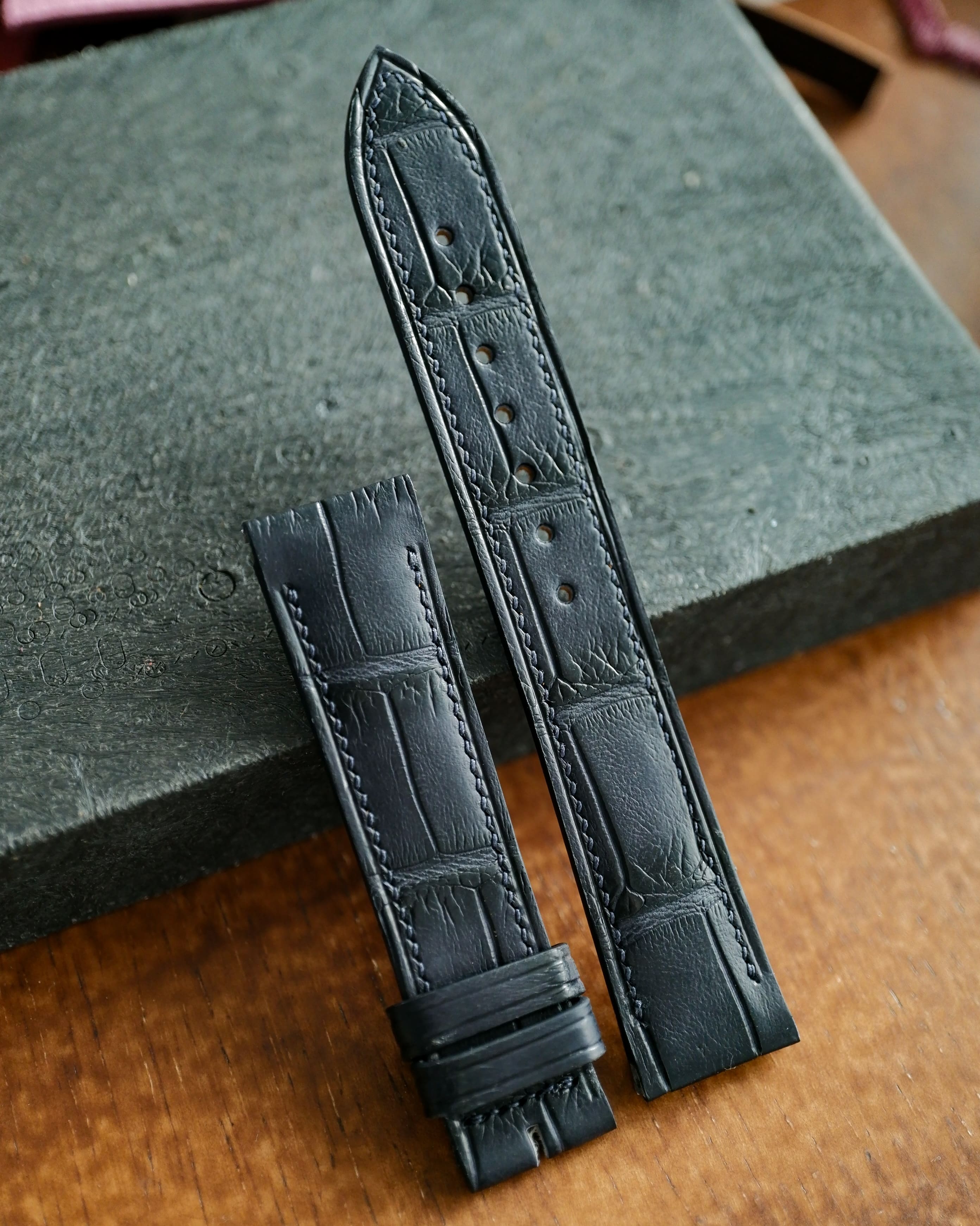 Bespoke Cartier Santos Dumont Leather Watch Strap