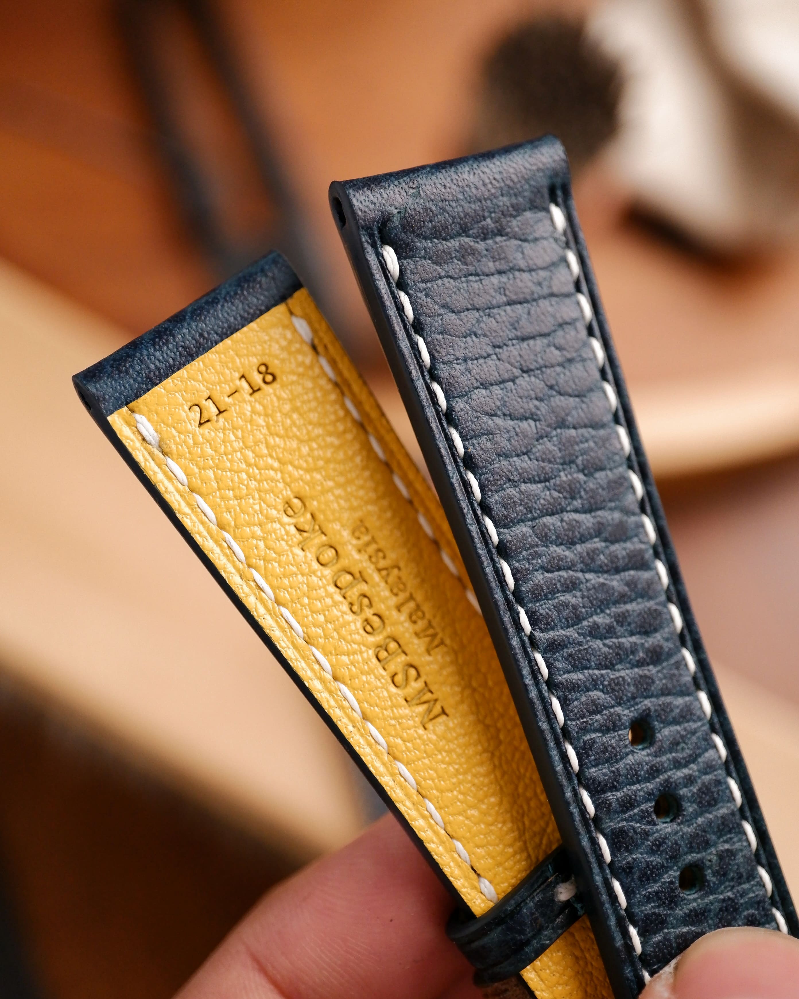 Bespoke Dollaro Leather Watch Strap