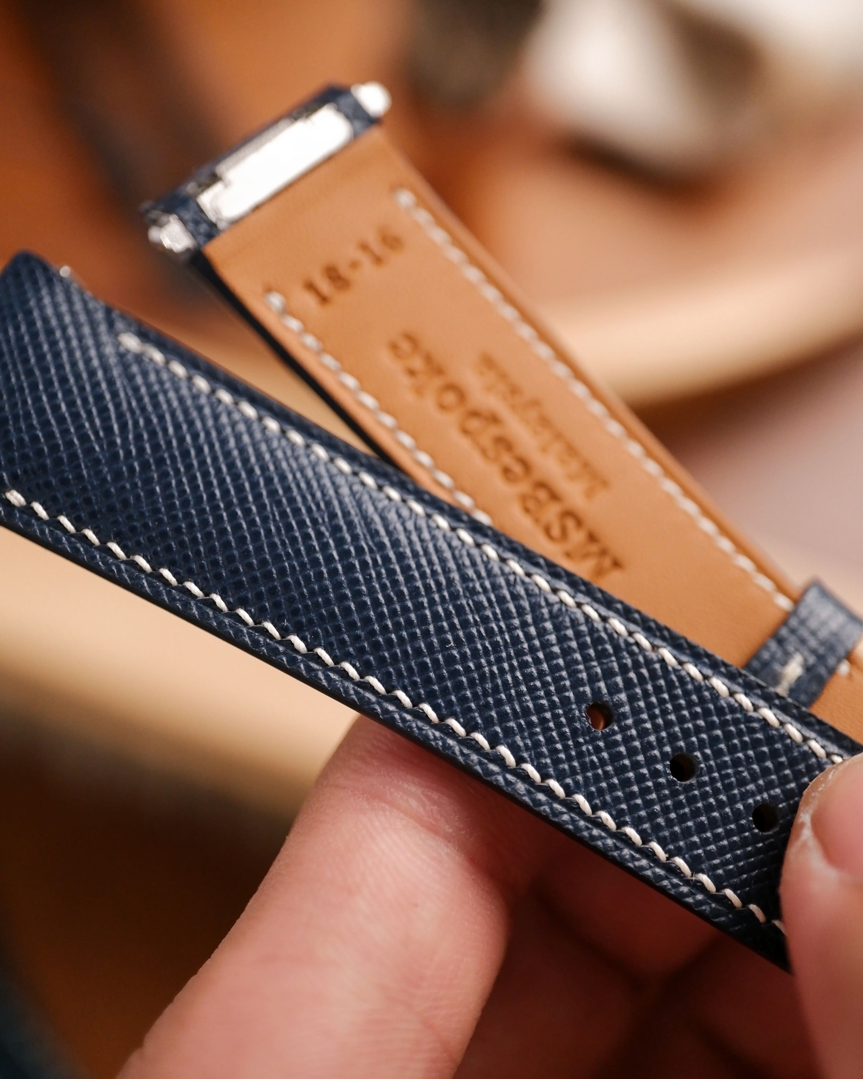 Bespoke Cartier Santos Leather Watch Strap