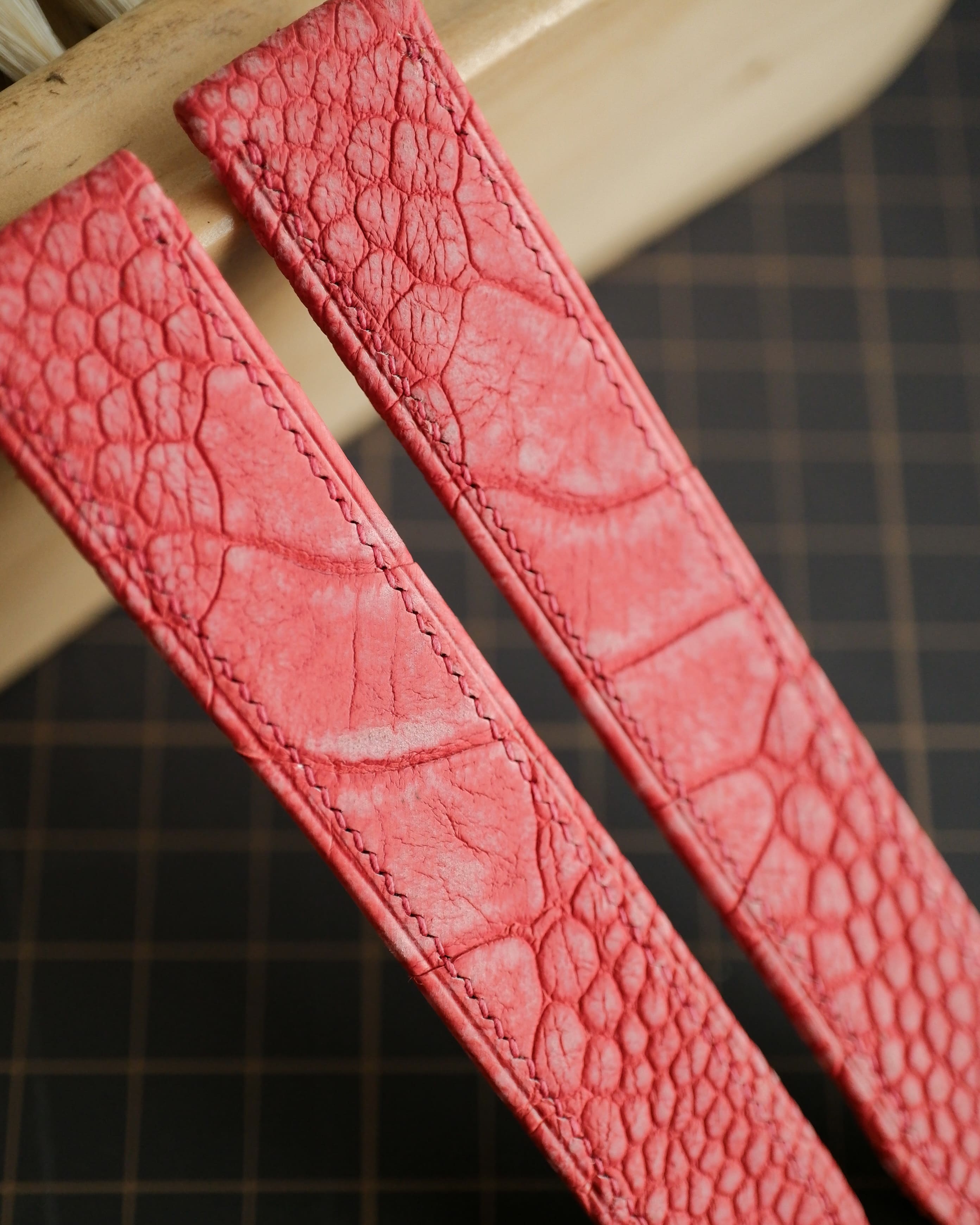 Bespoke Ostrich Leg Leather Watch Strap
