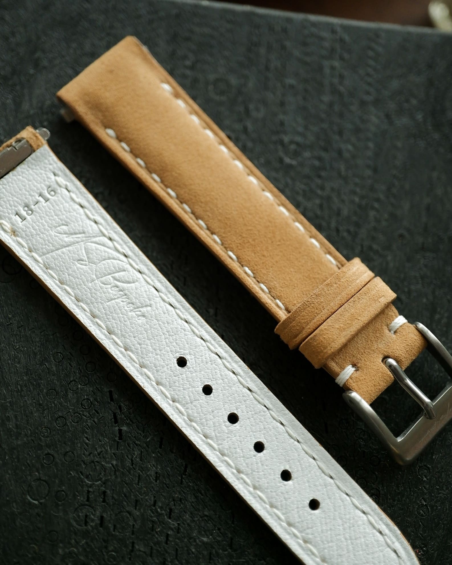 Bespoke Cartier Santos Leather Watch Strap