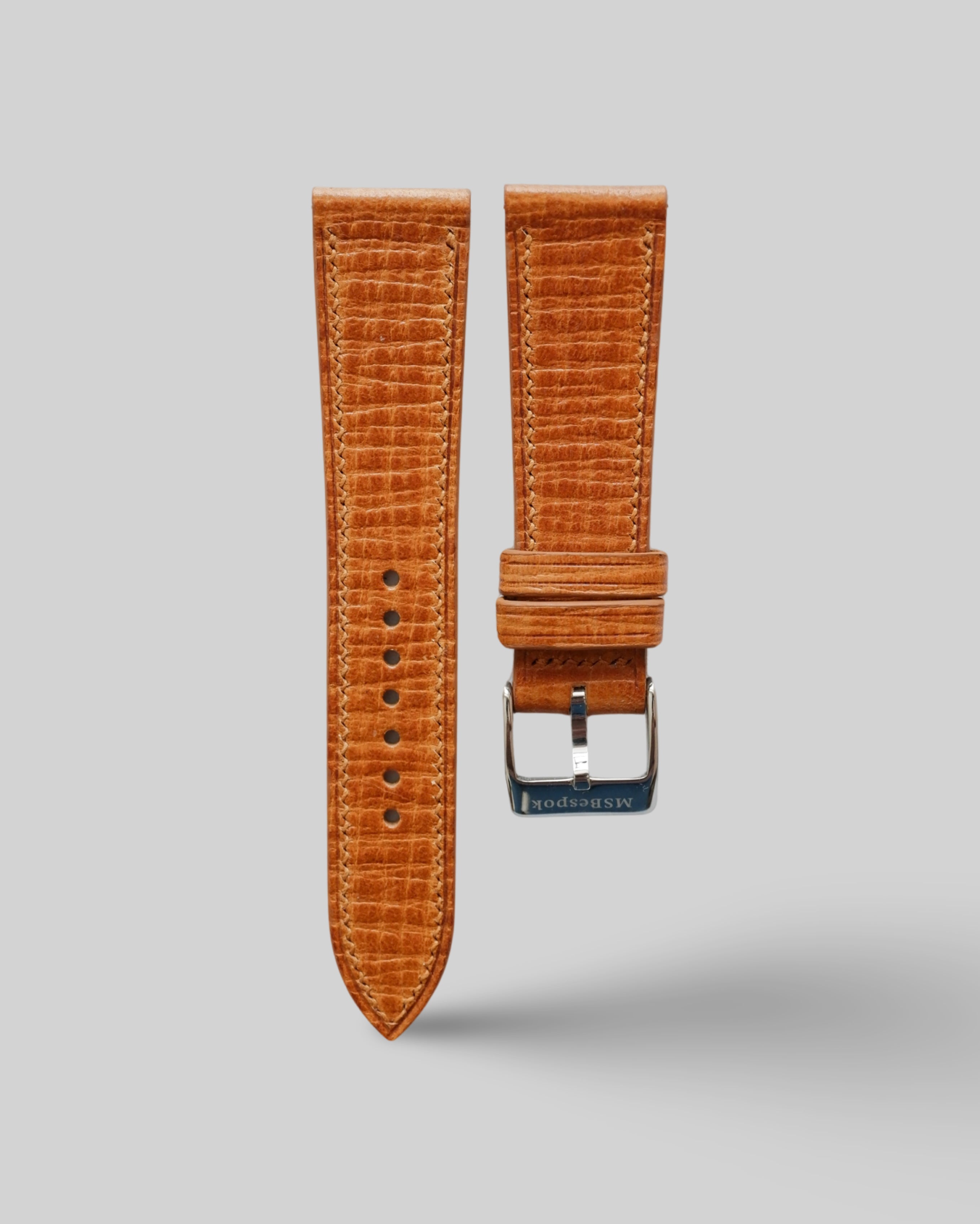 Palmellato Carrot Leather Watch Strap