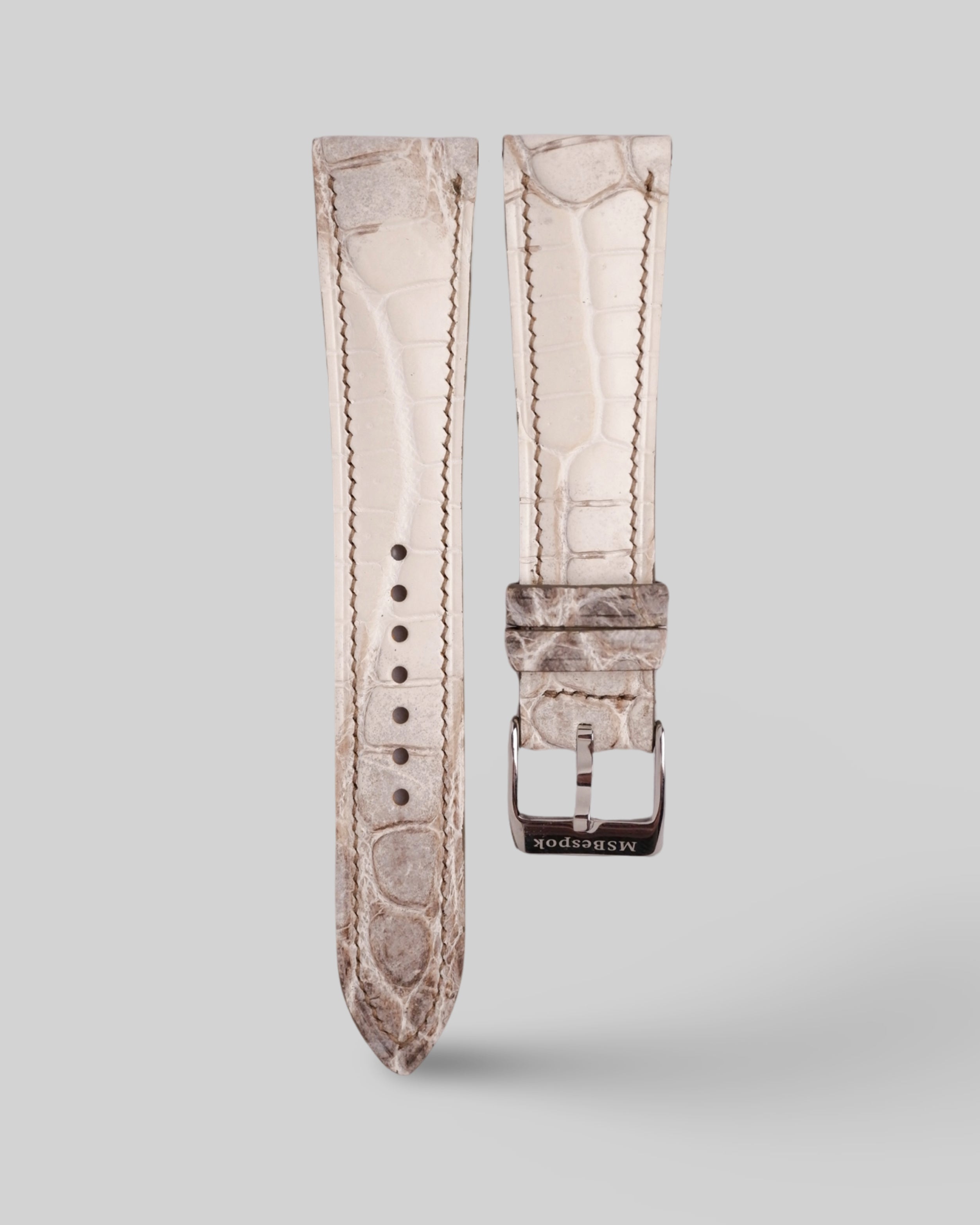 Alligator Himalayan Leather Watch Strap