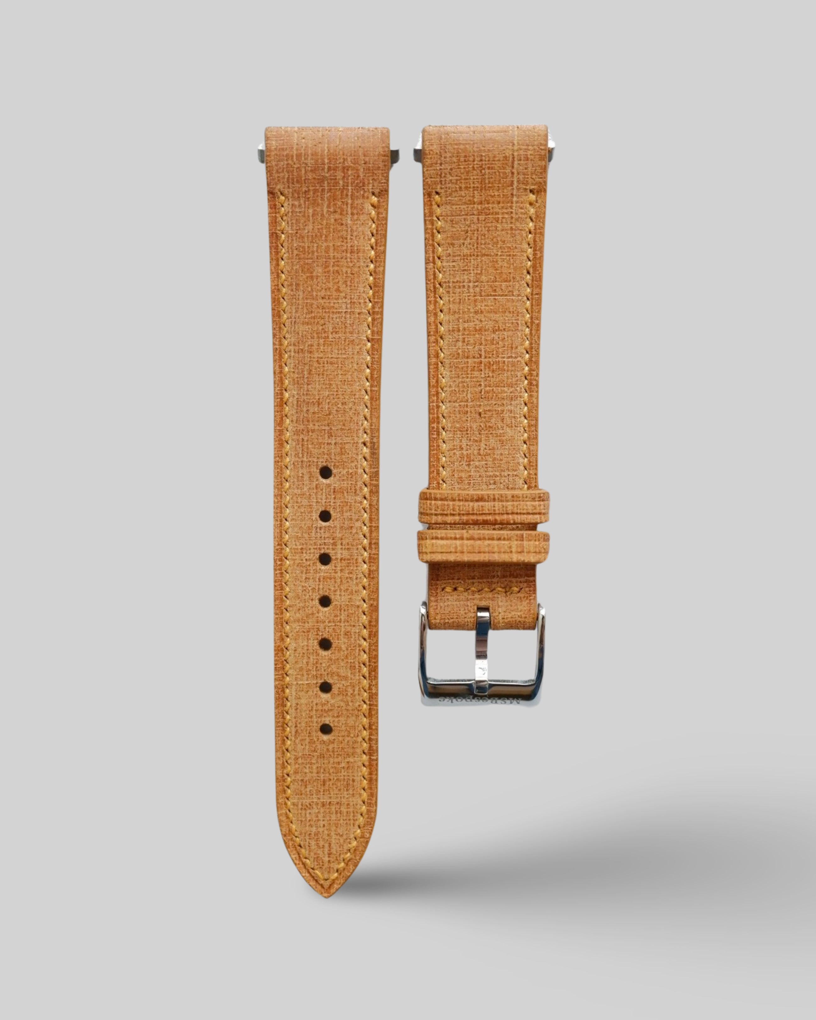 Babele Yellow Cartier Santos Leather Watch Strap