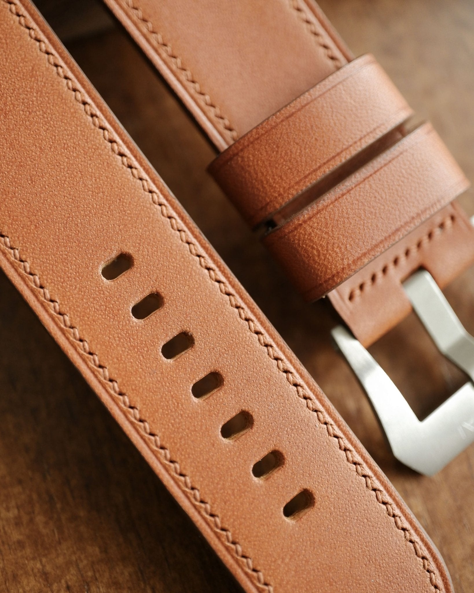Buttero Cognac Leather Watch Strap