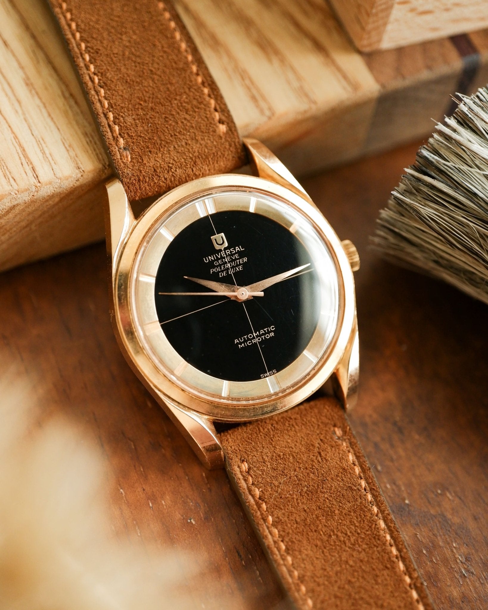 Suede Cognac Leather Watch Strap