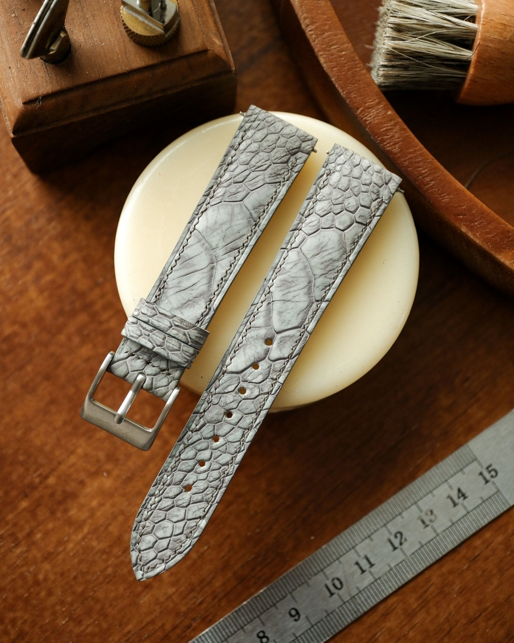 Bespoke Cartier Santos Dumont Leather Watch Strap