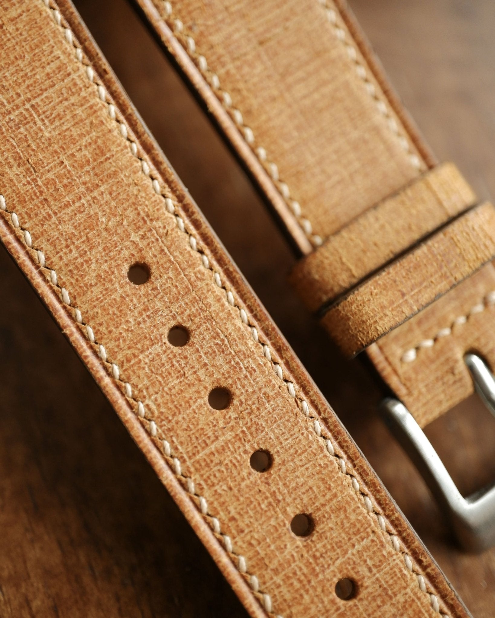 Babele Yellow Leather Watch Strap