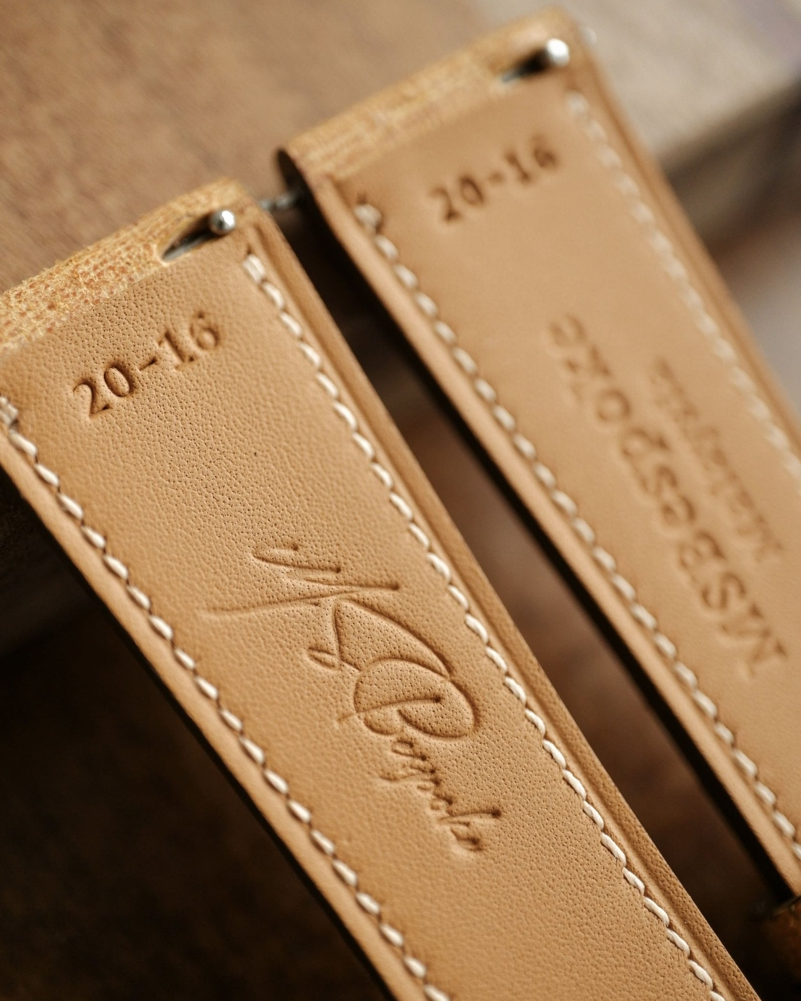 Babele Yellow Leather Watch Strap