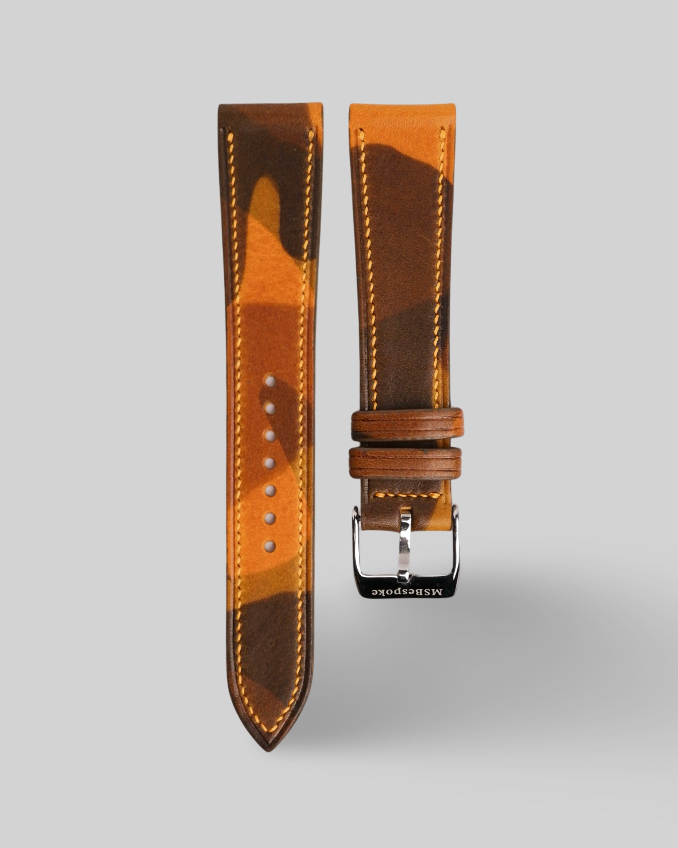 Camo Cuoio Leather Watch Strap