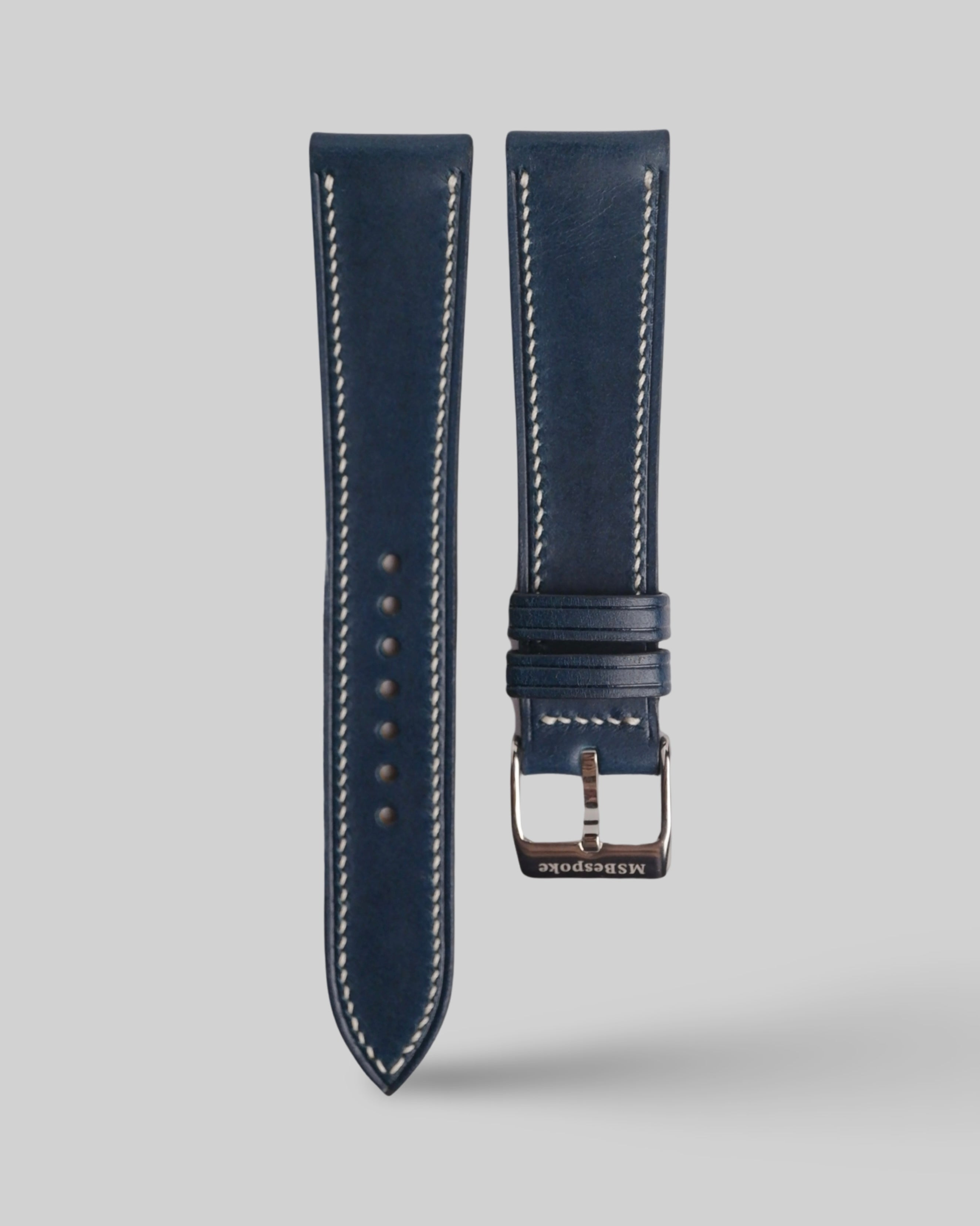 Buttero Navy Leather Watch Strap