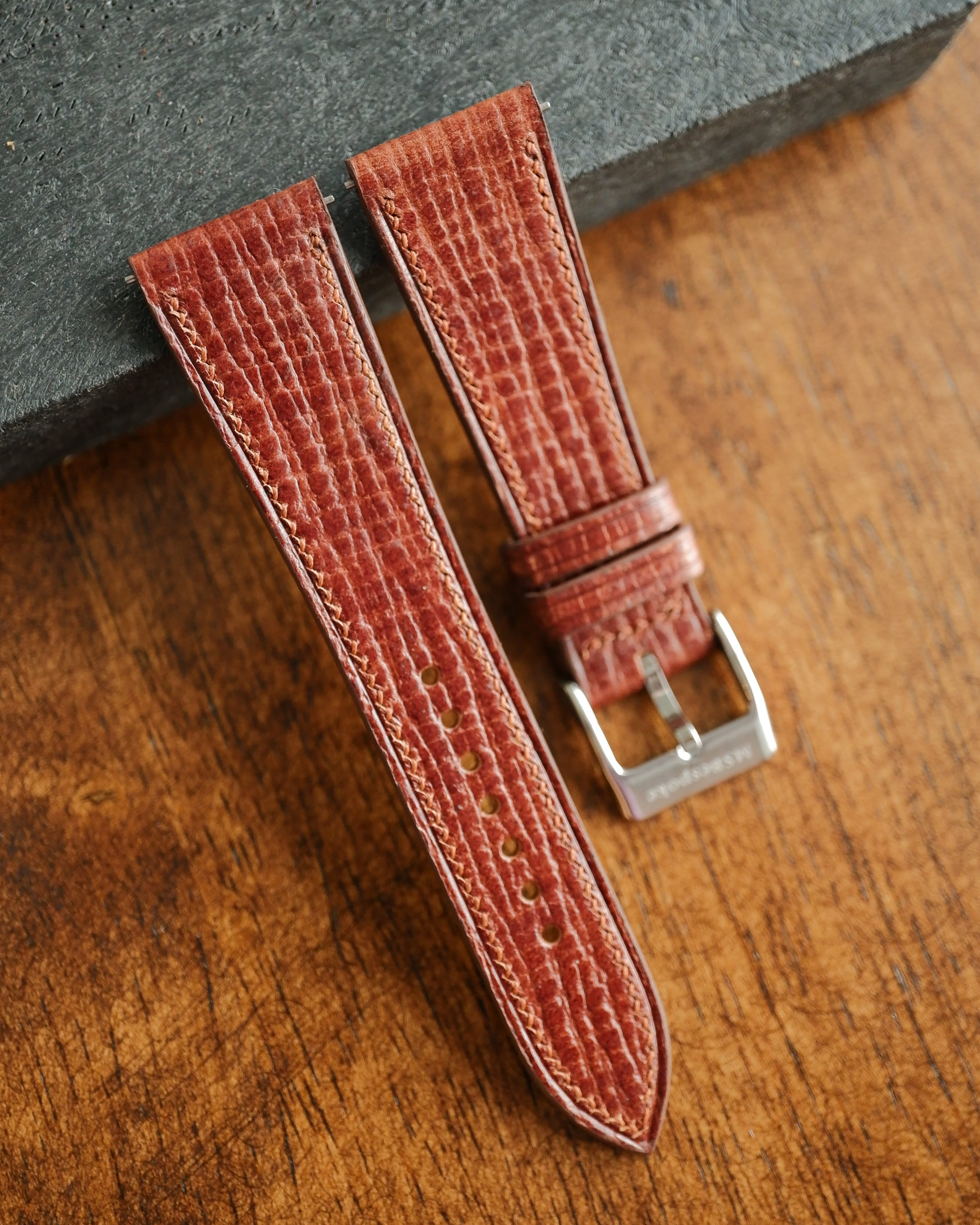Ready Made - Almond Palmellato Leather Watch Strap