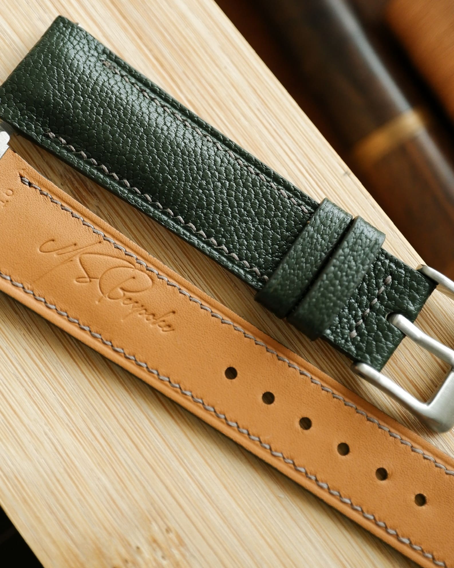 Bespoke Cartier Santos Leather Watch Strap