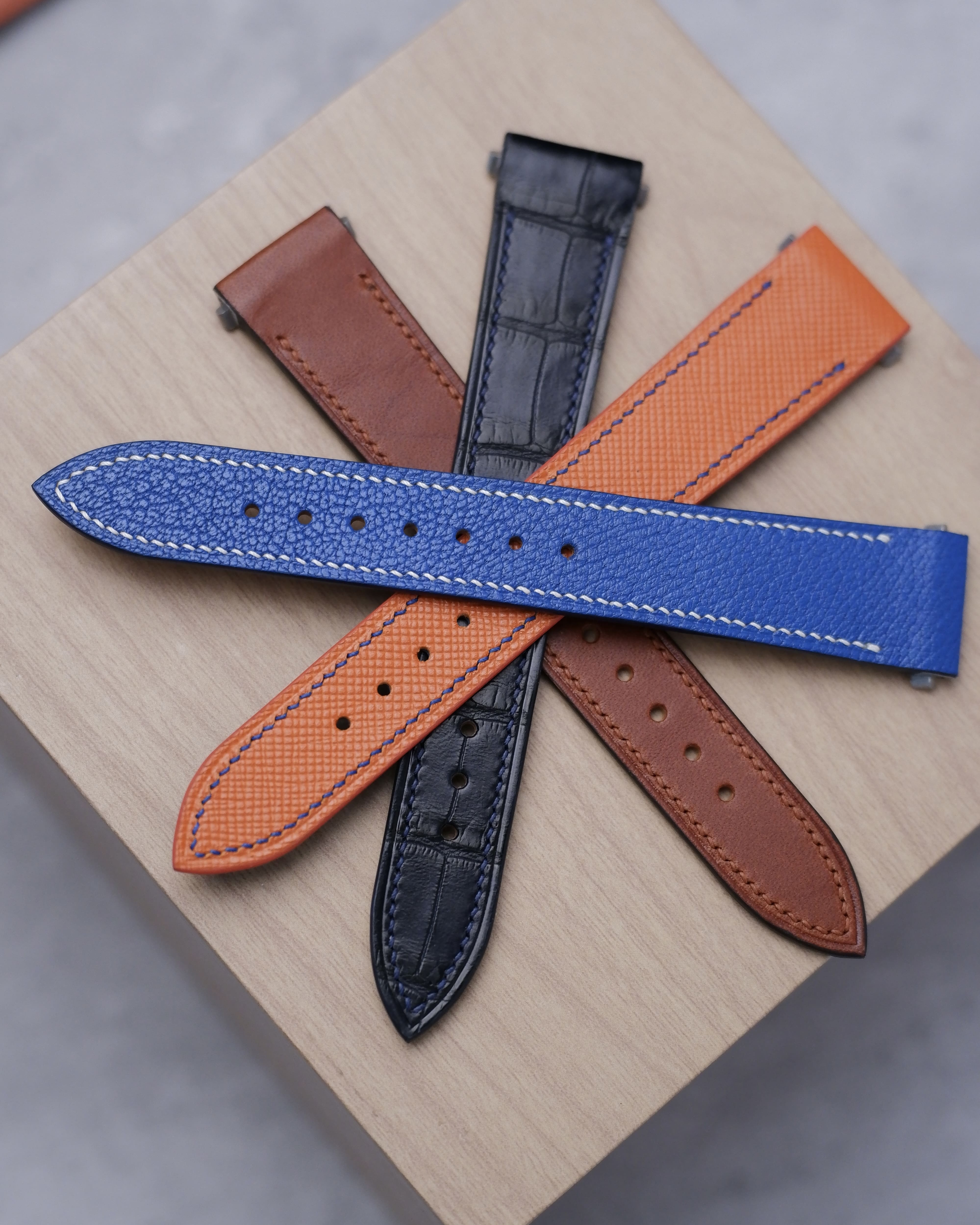 Bespoke Cartier Santos Leather Watch Strap