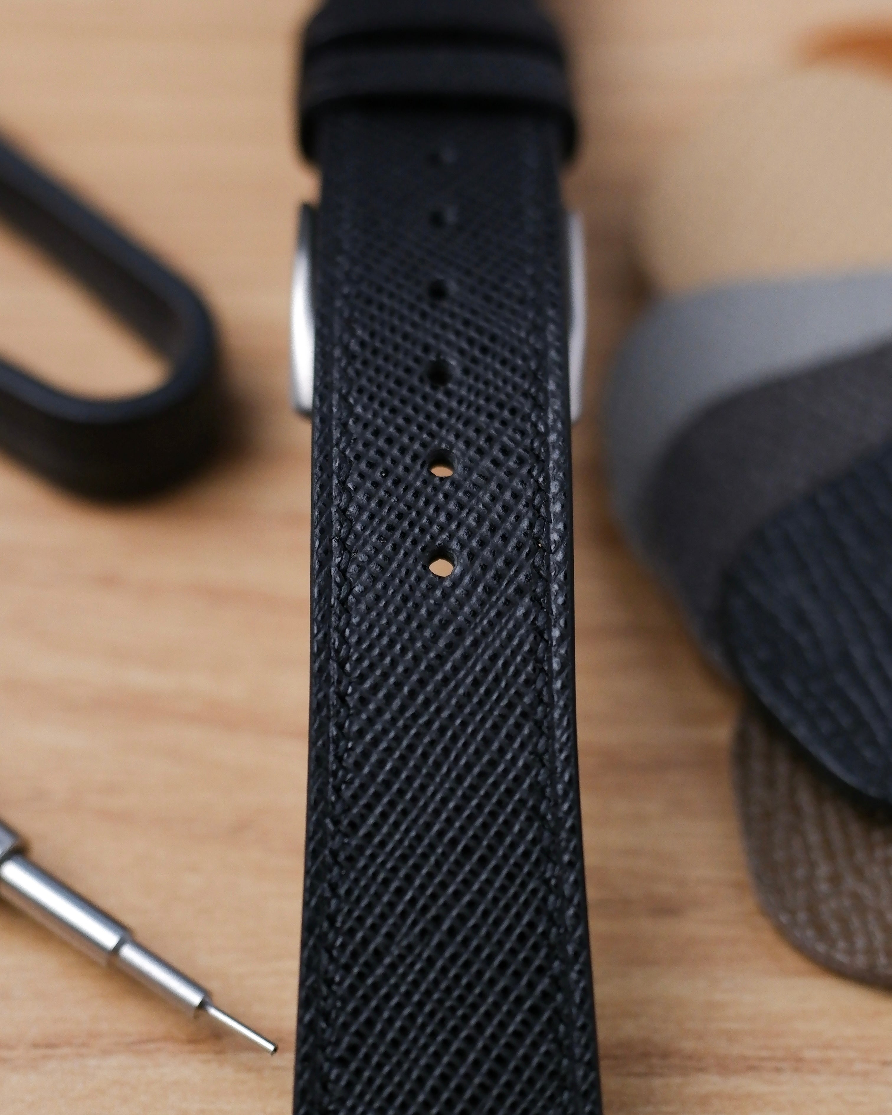 Bespoke Saffiano Leather Watch Strap