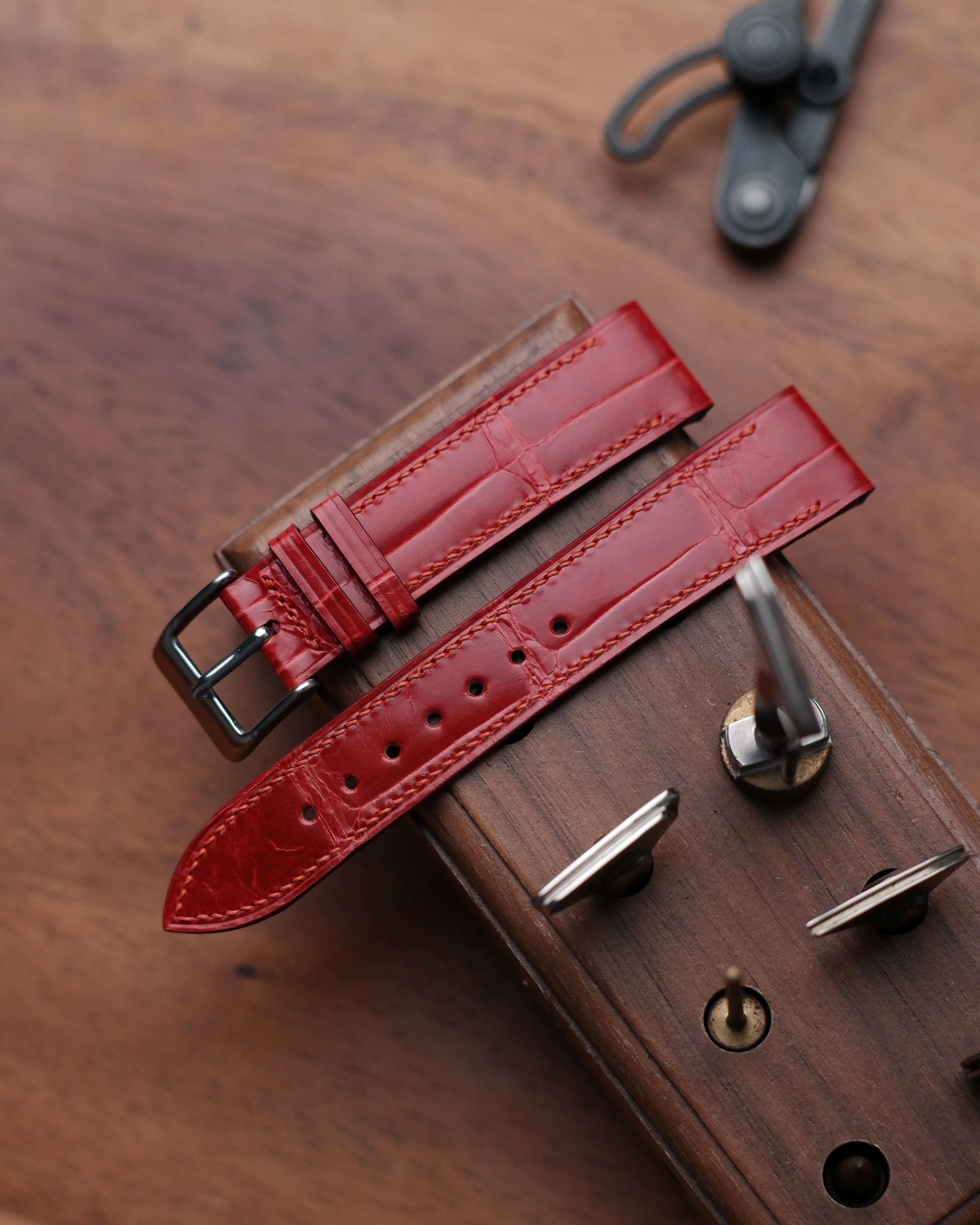 Bespoke Cartier Santos Dumont Leather Watch Strap