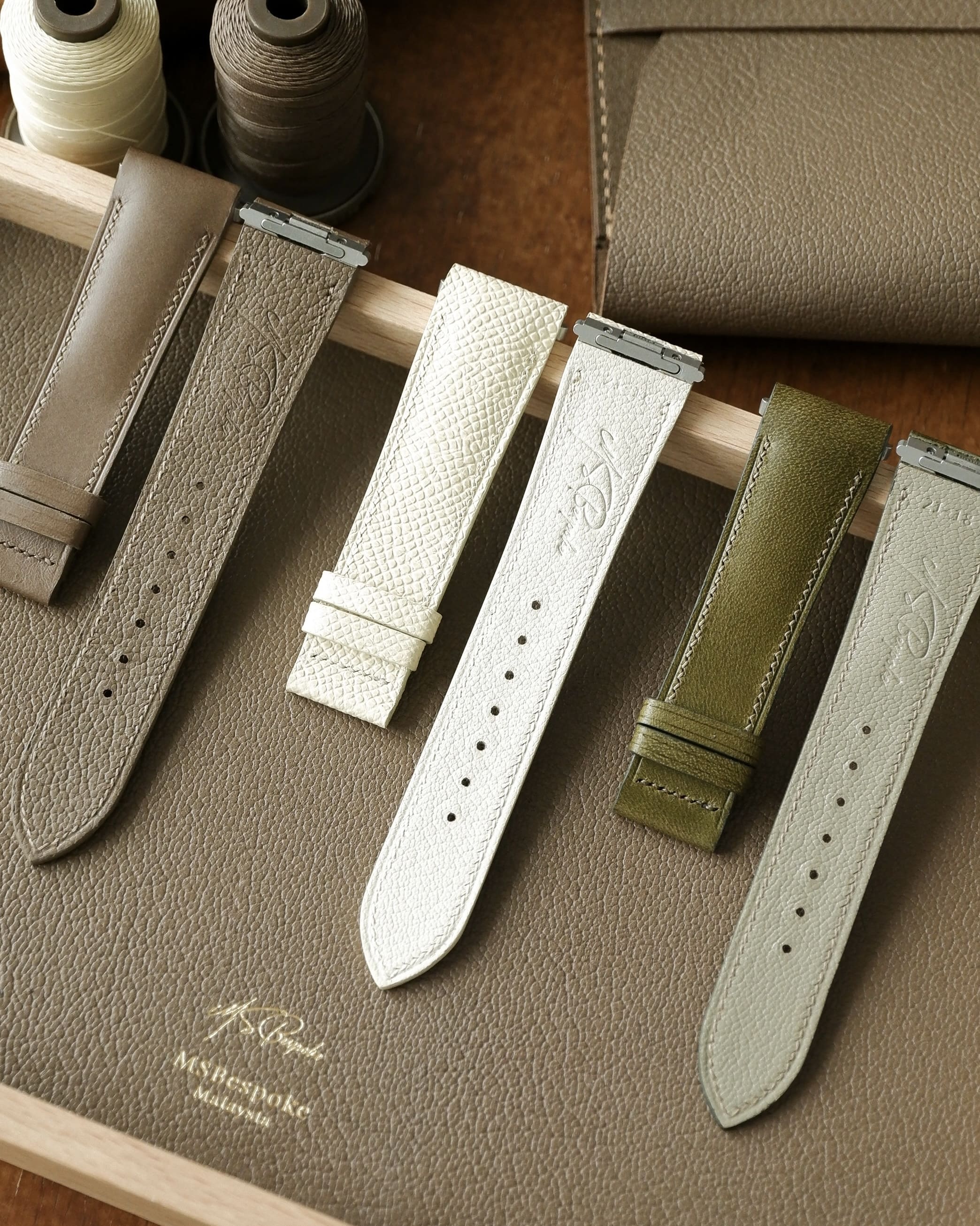 Bespoke Cartier Santos Leather Watch Strap