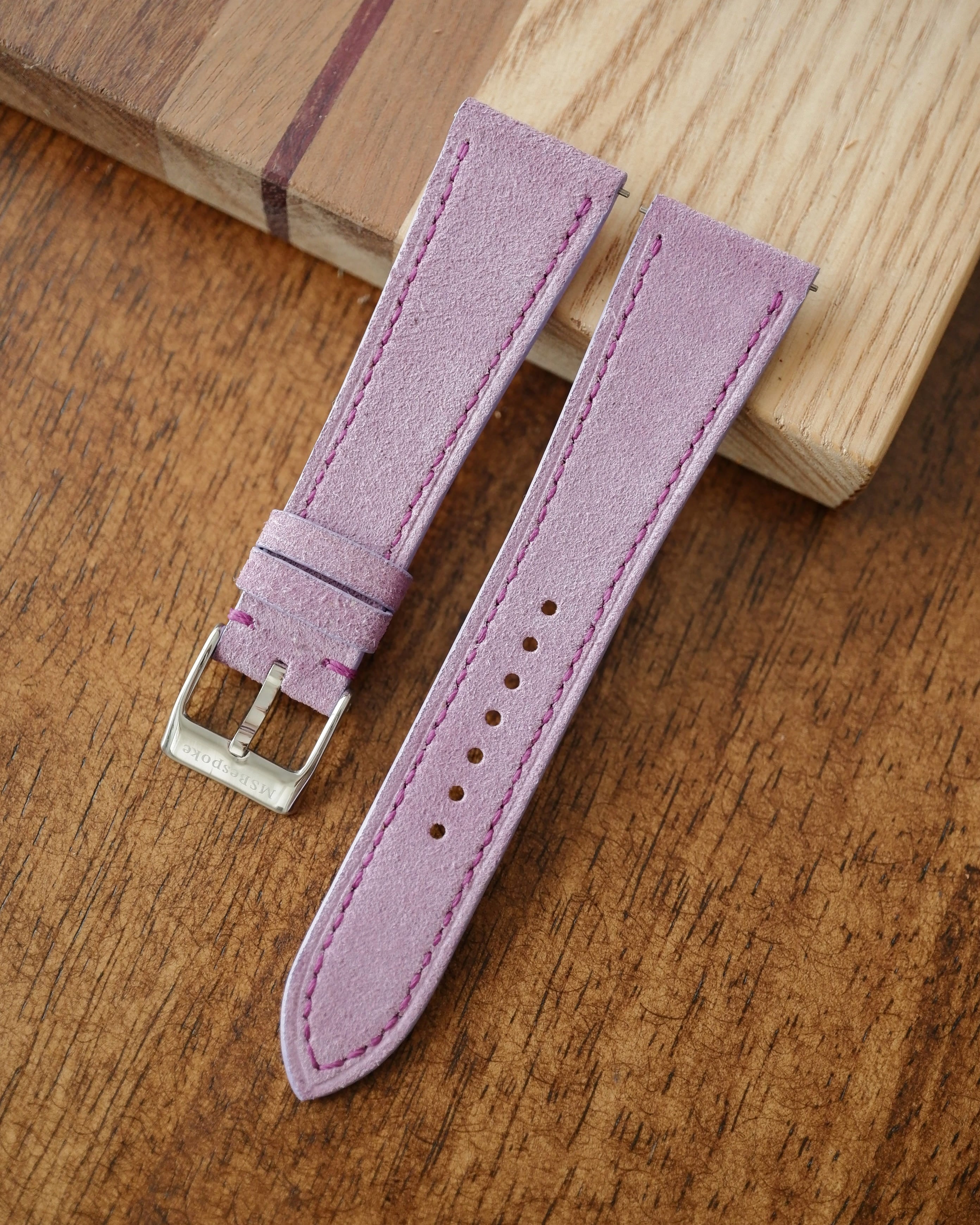 Ready Made - Pink Suede Leather Watch Straps