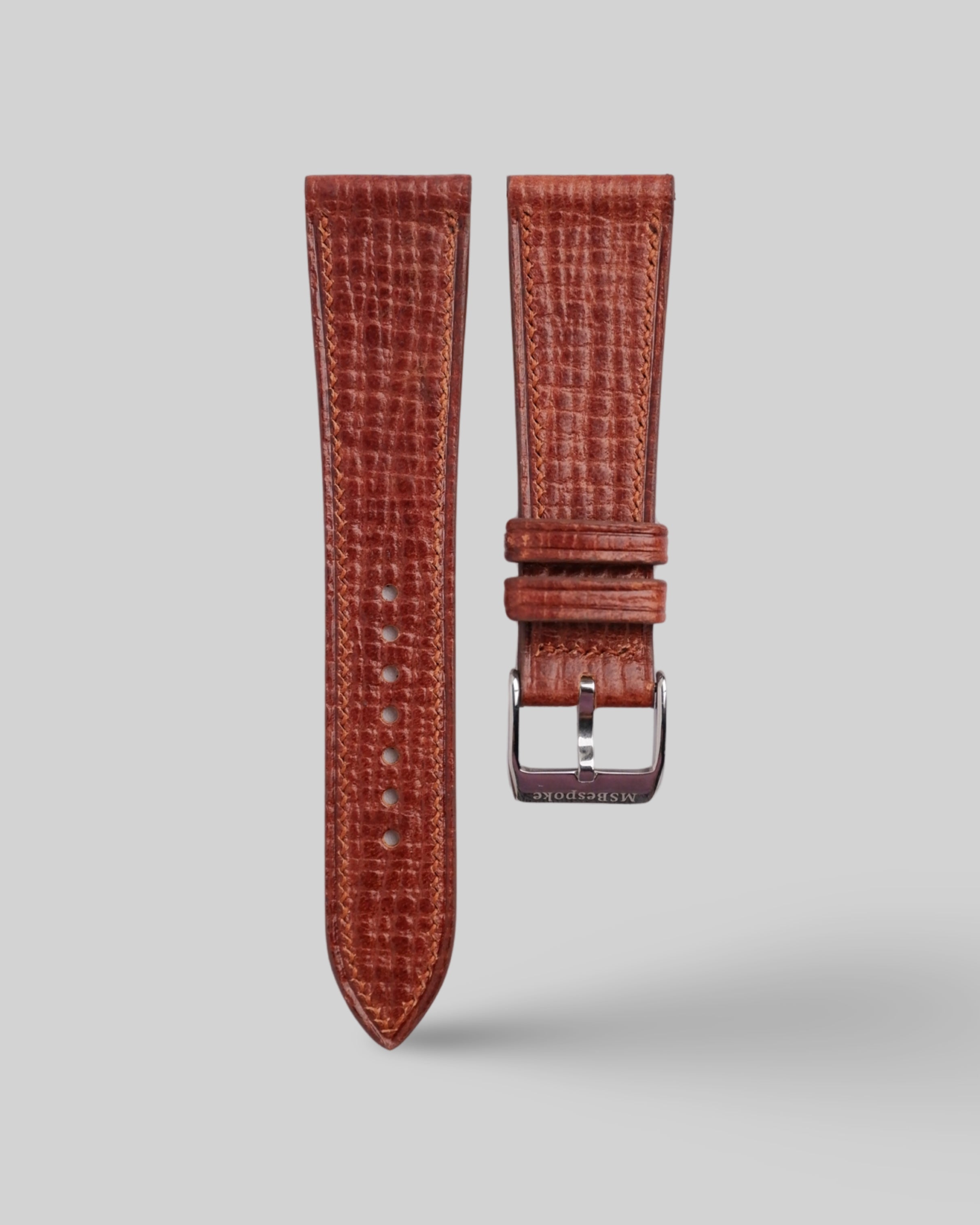 Palmellato Almond Leather Watch Strap