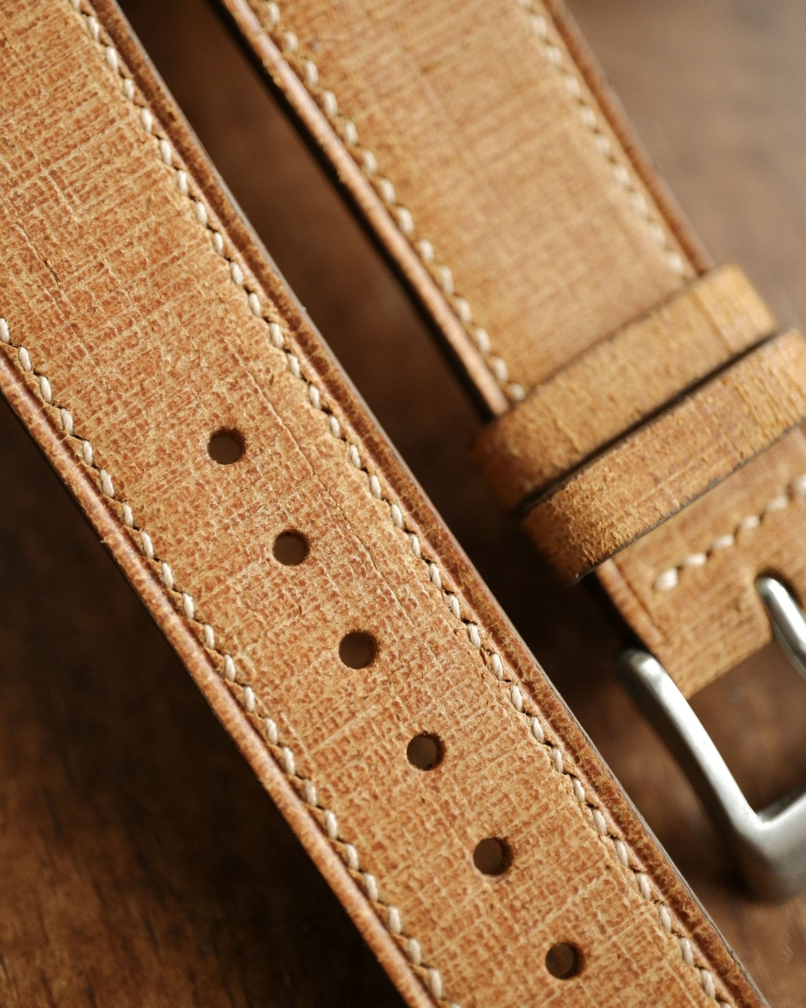 Ready Made - 20 mm Yellow Babele Leather Watch Strap